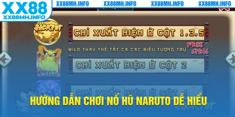 Hướng dẫn chơi nổ hũ Naruto dễ hiểu